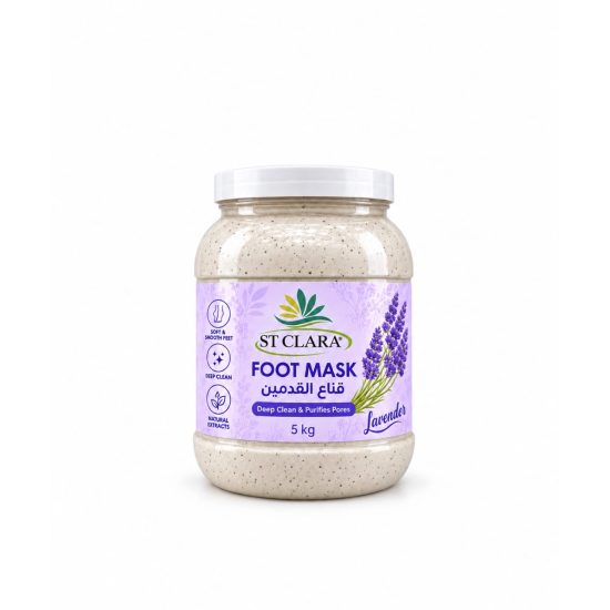 ST CLARA Lavender Foot Mask Deep Clean & Purifies Pores – 5 kg ST CLARA Lavender Foot Mask Deep Clean & Purifies Pores – 5 kg