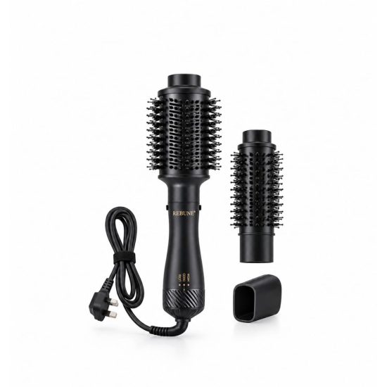 Rebune Professional 2 in 1 Hair Styler Set with 2 Interchangeable Brushes 1200W RE-2084