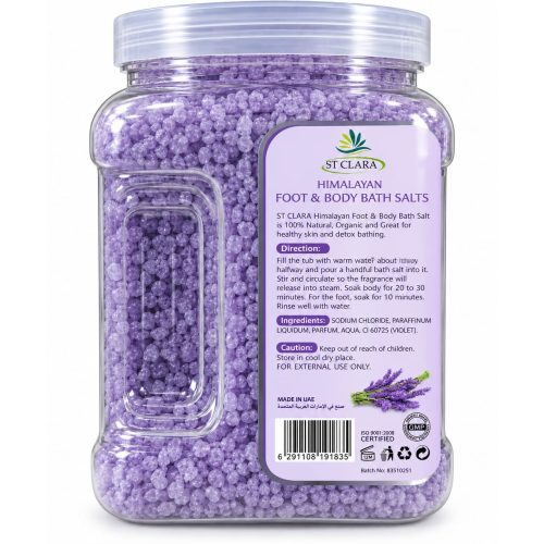 ST CLARA SPA Foot & Body Bath Salts – Lavender – 3000 ml