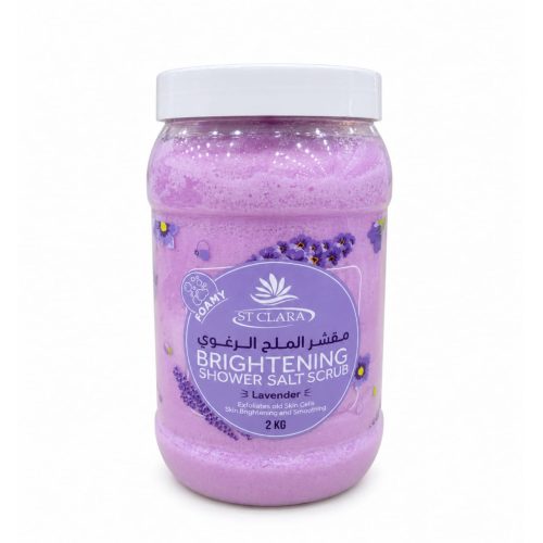 ST CLARA Brightening Foamy Shower Salt Scrub Lavender – 2 KG