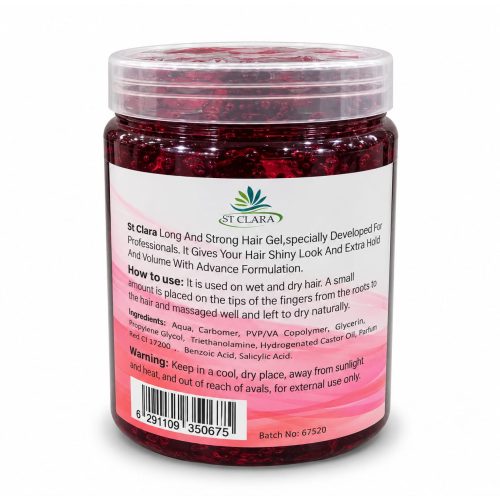 ST CLARA Extra Strong Hair Gel – Red