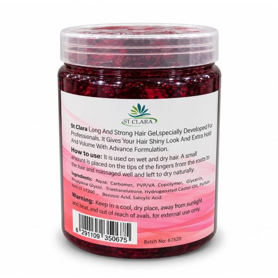 ST CLARA Extra Strong Hair Gel – Red ST CLARA Extra Strong Hair Gel – Red