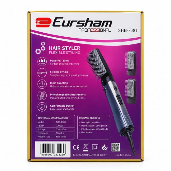 Eursham Professional Hair Styler SHB-8381 – 200W Eursham Professional Hair Styler SHB-8381 – 200W