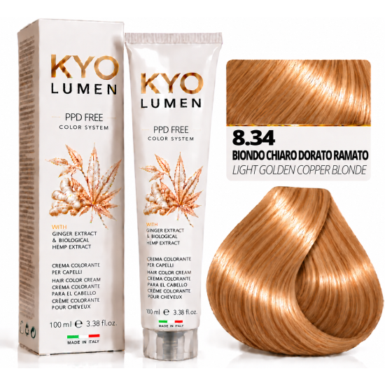 صبغة شعر KYO LUMEN الدائمة – PPD FREE اللون ألاشقر الفاتح وتدرجاته صبغة شعر KYO LUMEN الدائمة – PPD FREE اللون ألاشقر الفاتح وتدرجاته