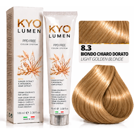 صبغة شعر KYO LUMEN الدائمة – PPD FREE اللون ألاشقر الفاتح وتدرجاته صبغة شعر KYO LUMEN الدائمة – PPD FREE اللون ألاشقر الفاتح وتدرجاته