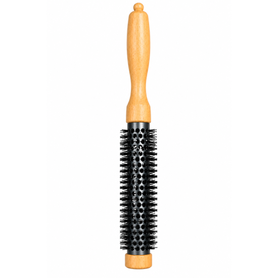 Thermal Round Hair Brush with Wooden Handle