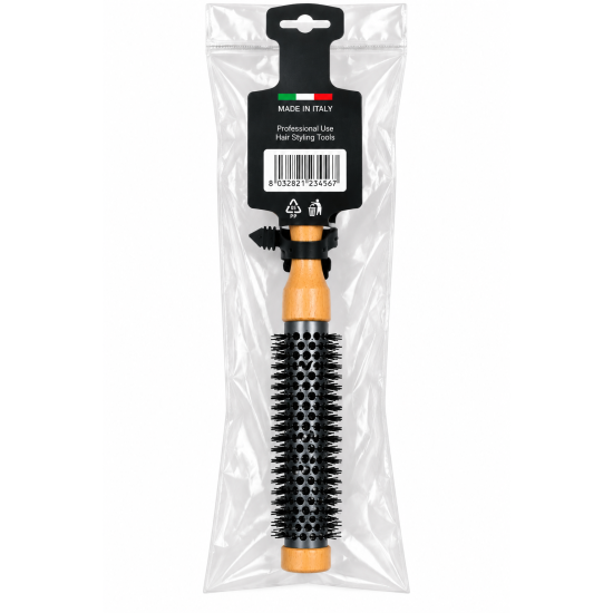 Thermal Round Hair Brush with Wooden Handle