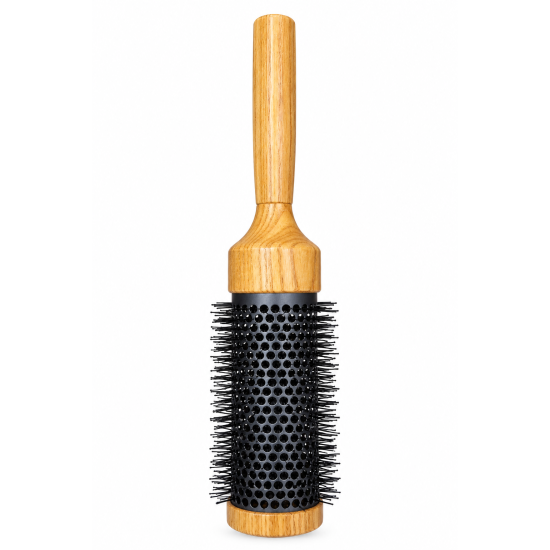 Round Hair Styling & Blow Drying Brush with Wooden Handle Round Hair Styling & Blow Drying Brush with Wooden Handle