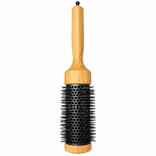 Round Hair Styling & Blow Drying Brush with Wooden Handle Round Hair Styling & Blow Drying Brush with Wooden Handle