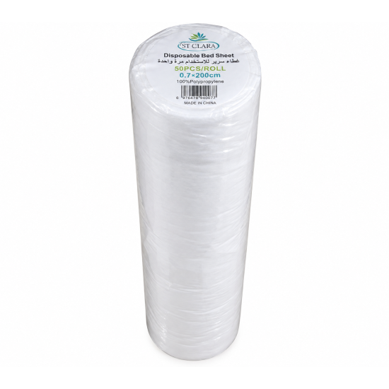 ST CLARA Disposable Bed Sheet – 50 Pcs/Roll 200 cm ST CLARA Disposable Bed Sheet – 50 Pcs/Roll 200 cm