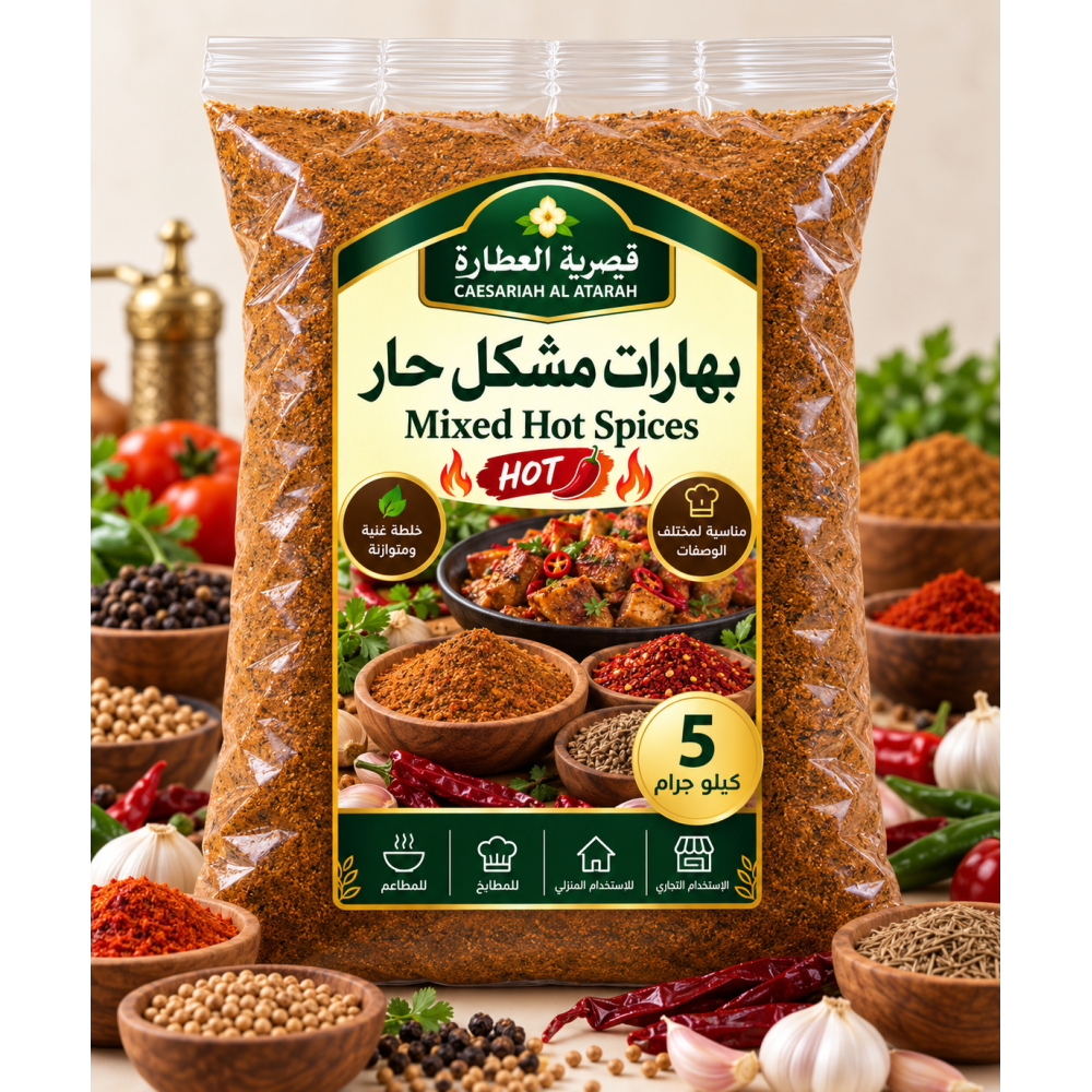 بهارات مشكل حار من قيصرية العطارة – 5 كيلو جرام بهارات مشكل حار من قيصرية العطارة – 5 كيلو جرام