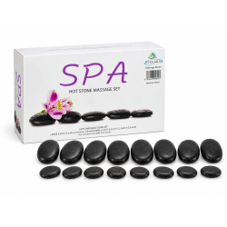 طقم أحجار التدليك الساخنة ست كلارا SPA – 16 قطعة