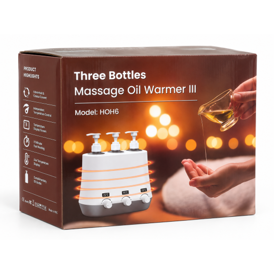 Three Bottles Massage Oil Warmer III – HOH6