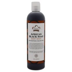 Nubian Heritage African Black Soap Liquid Body Wash Detoxifying, Balancing &amp; Skin Clarifying Treatment – 384ml