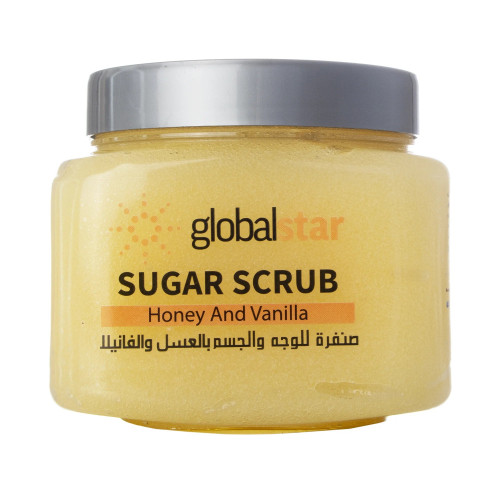 جلوبال ستار مقشر السكر بالعسل والفانيليا 600 مل
