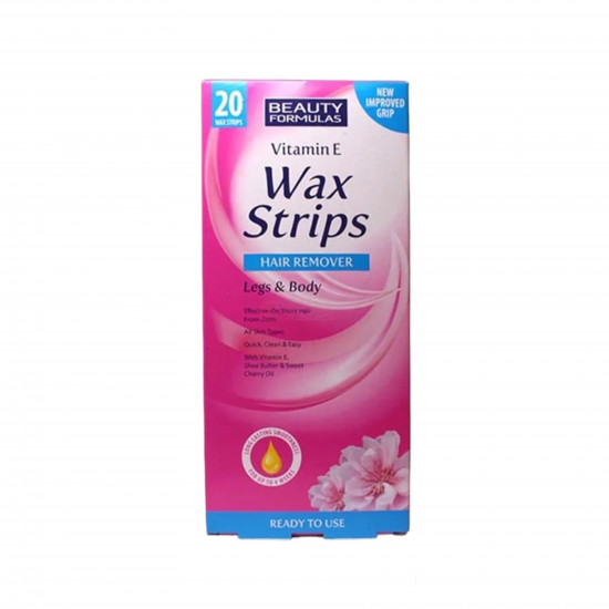 شرائح الشمع بفيتامين E من بيوتي فورميولا – (20 قطعة)