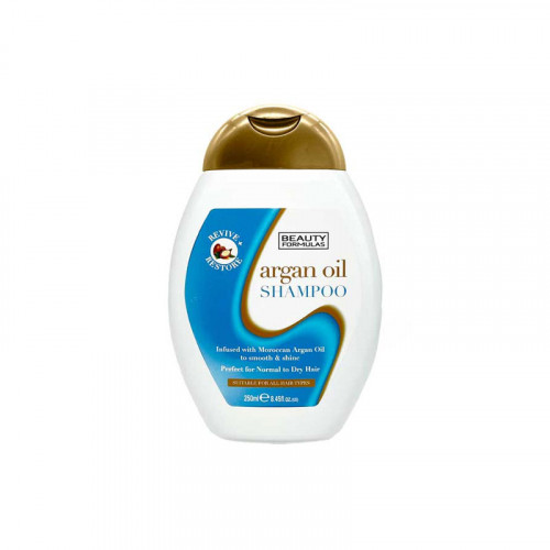 شامبو زيت الأرجان من بيوتي فورميولاز، مثالي للشعر العادي إلى الجاف، 250 مل