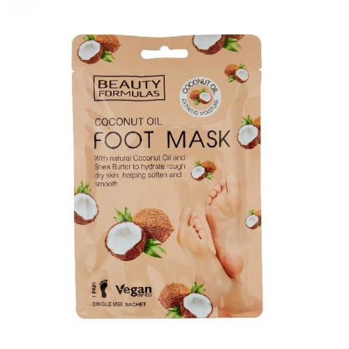 ماسك مرطب للقدمين بزيت جوز الهند 