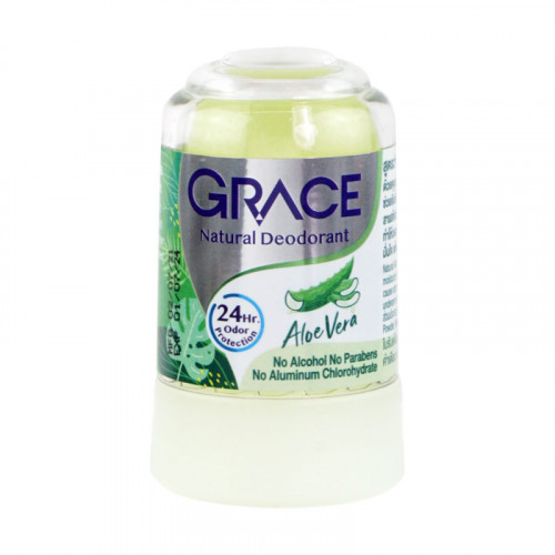 حجر الكرستال مزيل للعرق بخلاصة الصبار 