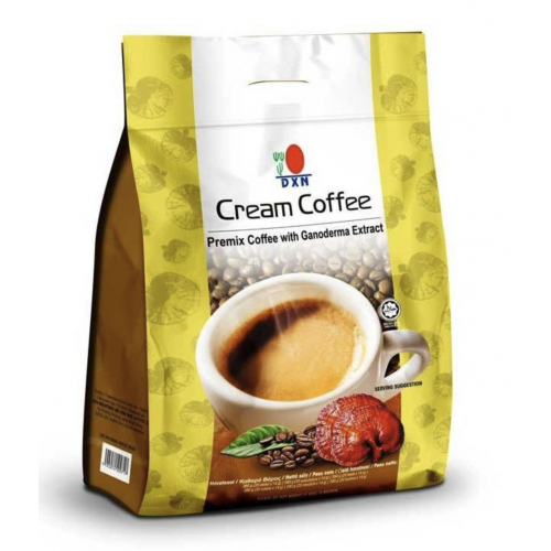 قهوة الكريمة مع مسحوق الجانوديرما . قهوة الكريمة مع مسحوق الجانوديرما .