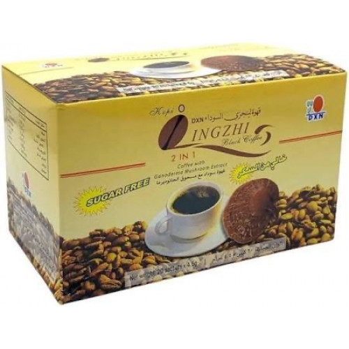 قهوة السوداء مع مسحوق الجانوديرما من دي اكس ان