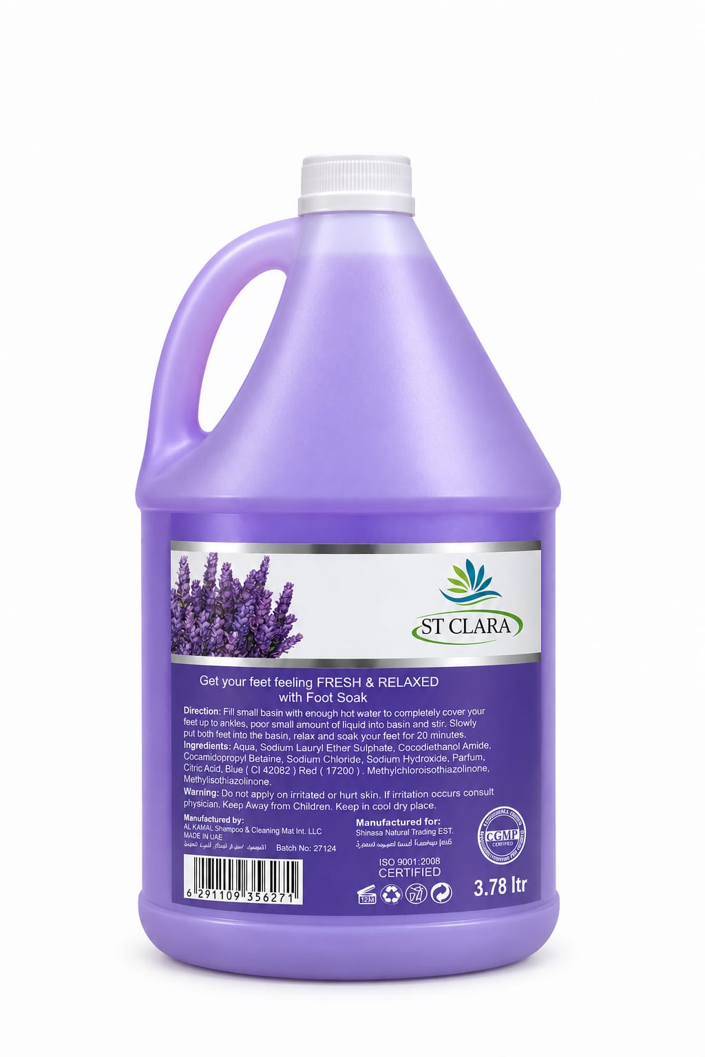 ST CLARA Lavender Foot Soak 3.78 L ST CLARA Lavender Foot Soak 3.78 L