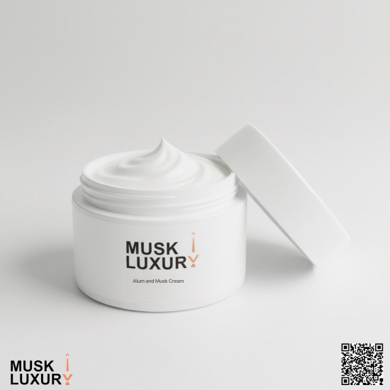 كريم الشبة والمسك مزيل عرق طبيعي 50جم معطار المسك | Musk Luxury كريم الشبة والمسك مزيل عرق طبيعي 50جم معطار المسك | Musk Luxury