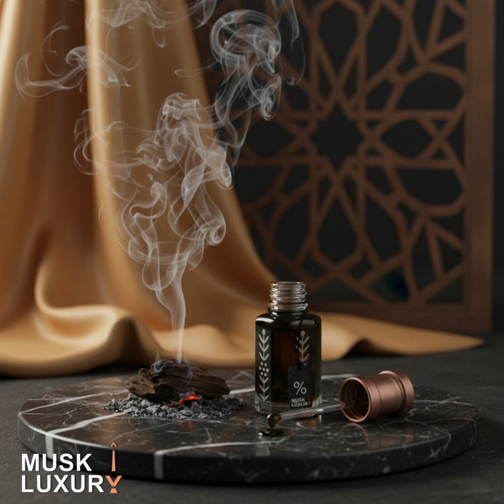 دهن عود هندي معتق فاخر - نقاء طبيعي وثبات استثنائي | معطار المسك