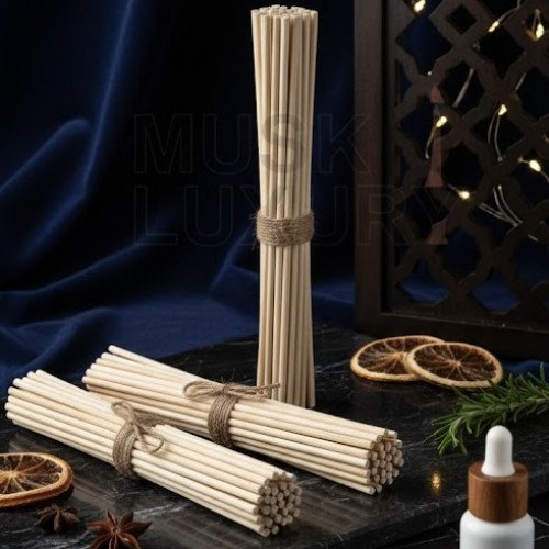 أعواد فواحة دفيوزر خشبية طبيعية - طقم أعواد الراتان لانتشار عطري مستدام