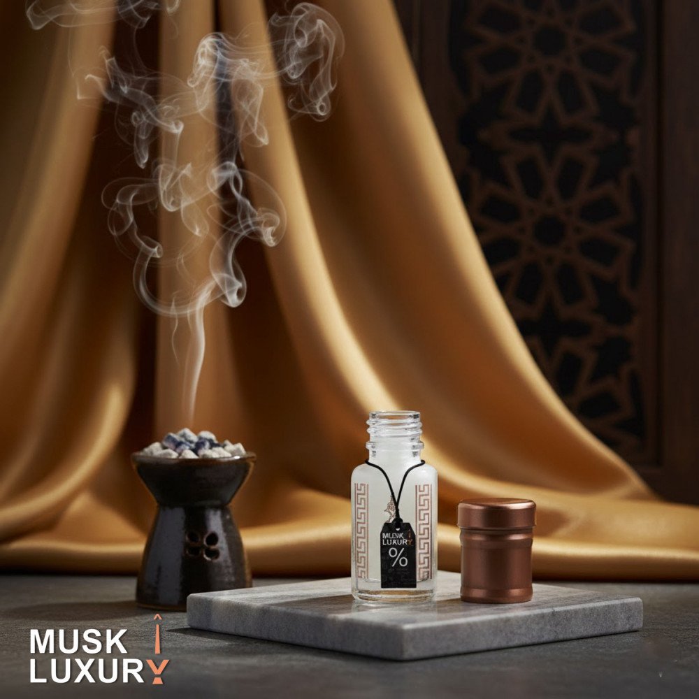 دهن المسك الأبيض الفاخر - عبير النقاء والجاذبية من معطار المسك