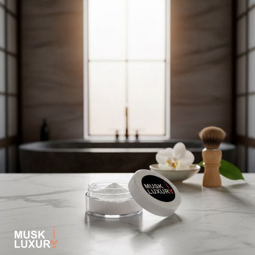 بودرة الشبة والمسك الأبيض بعد الحلاقة - مطهر ومفتح طبيعي