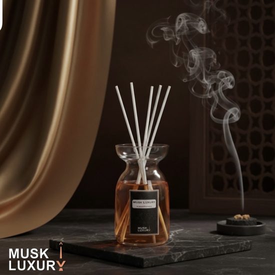 Royal Diffuser Vase 500ml Luxury Reed Sticks | Musk Luxury