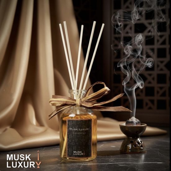Royal Diffuser Vase 100ml 5 Reed Sticks | Musk Luxury Royal Diffuser Vase 100ml 5 Reed Sticks | Musk Luxury
