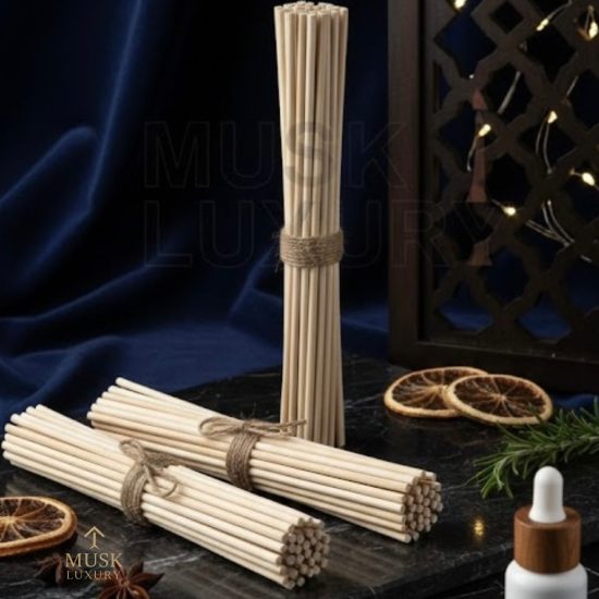 Natural Wood Diffuser Sticks Rattan | Musk Luxury