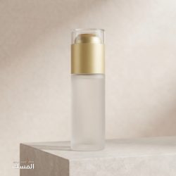 Frosted Glass Oil Pump Bottle 50ml with Gold Cap | Musk Luxury