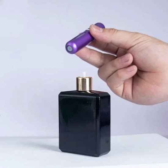 زجاجة عطر فارغة رذاذ قابلة للتعبئة من الألمنيوم بسعة 5 مل