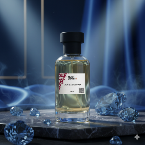 عطر الماس الأزرق، فخامة تجسد الرقي والجاذبية