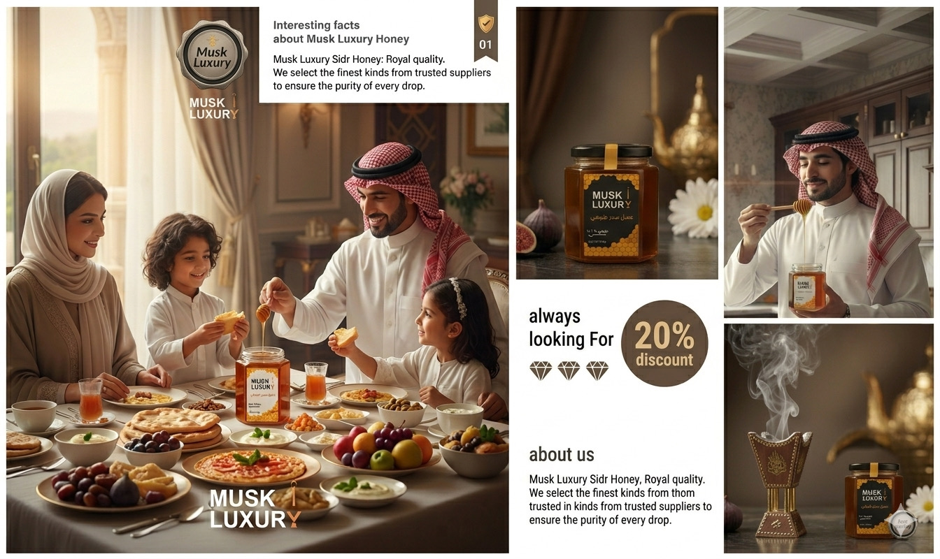 Natural honey products from Musk Luxury