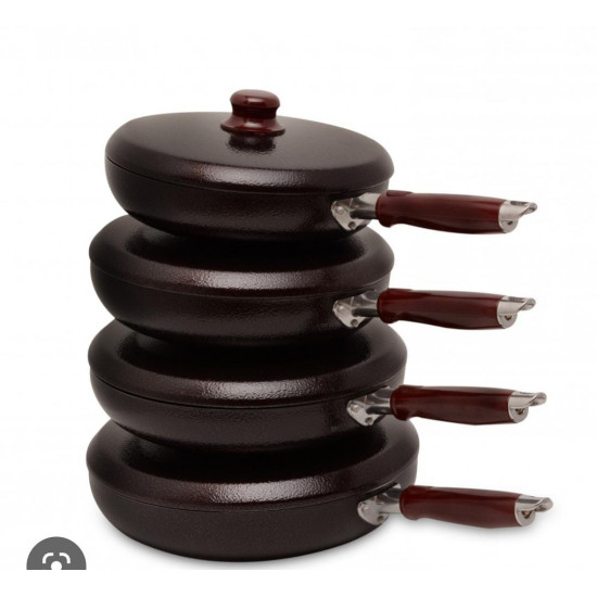 مقلاة كوري عميقة بغطاء غير قابلة للالتصاق اربع مقاسات مختلفة مقلاة كوري عميقة بغطاء غير قابلة للالتصاق اربع مقاسات مختلفة