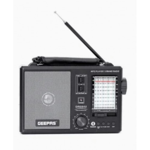 مكبر صوت و راديو ( بلوتوث و USB و AUX و ذاكرة ) GEEPAS مكبر صوت و راديو ( بلوتوث و USB و AUX و ذاكرة ) GEEPAS