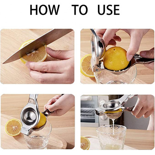 عصارة ليمون ستيل يدوية سهلة الاستخدام