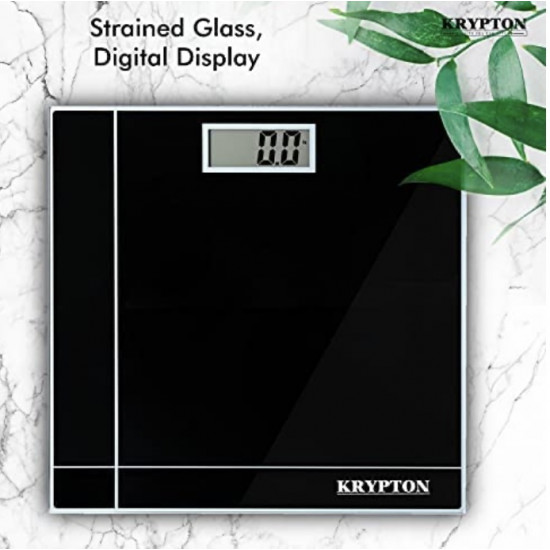 ميزان الكتروني من كريبتون لون اسود حدود الوزن 180 كيلوجرام