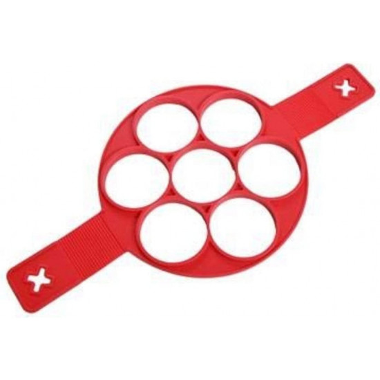 قالب 7 فتحات من السيليكون لصنع الفطيرة والبيض قالب 7 فتحات من السيليكون لصنع الفطيرة والبيض