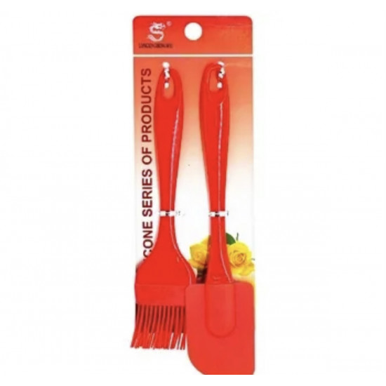 ملعقة مسطحة مع فرشاة مسح متعددة الاستعمالات