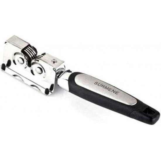 مسن سكاكين يدوي ستانلس ستيل بيد بلاستيك من ام تي - اسود وفضي مسن سكاكين يدوي ستانلس ستيل بيد بلاستيك من ام تي - اسود وفضي