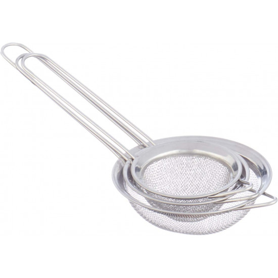 طقم مصفي ستيل بيد  ثلاث مقاسات - الحجم صغير