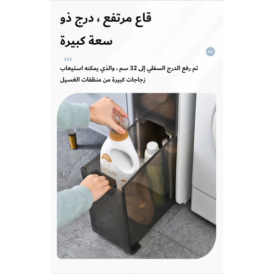 خزانة حمام لا تأخذ مساحة - لتنظيم وحفظ المنظفات والمناديل خزانة حمام لا تأخذ مساحة - لتنظيم وحفظ المنظفات والمناديل