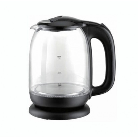 غلاية كهربائية زجاج ريبون 1.7 لتر RE-1-076 اسود غلاية كهربائية زجاج ريبون 1.7 لتر RE-1-076 اسود