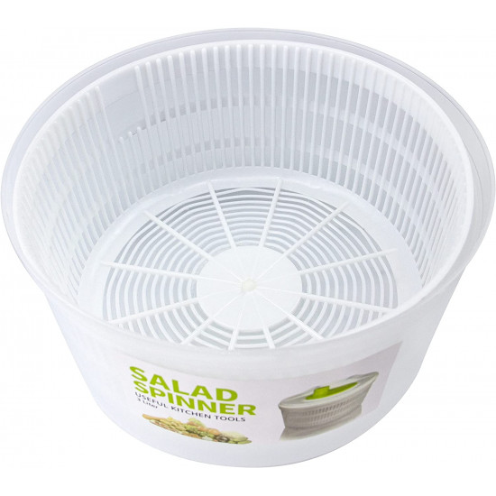 مصفاة تجفيف وغسالة خضروات وسلطة دوارة مع وعاء ومصفاة 3 لتر مصفاة تجفيف وغسالة خضروات وسلطة دوارة مع وعاء ومصفاة 3 لتر
