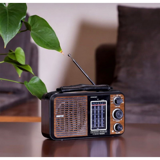 راديو ومكبر صوت -بلوتوث - USB - AUX- ذاكرة -GEEPAS راديو ومكبر صوت -بلوتوث - USB - AUX- ذاكرة -GEEPAS